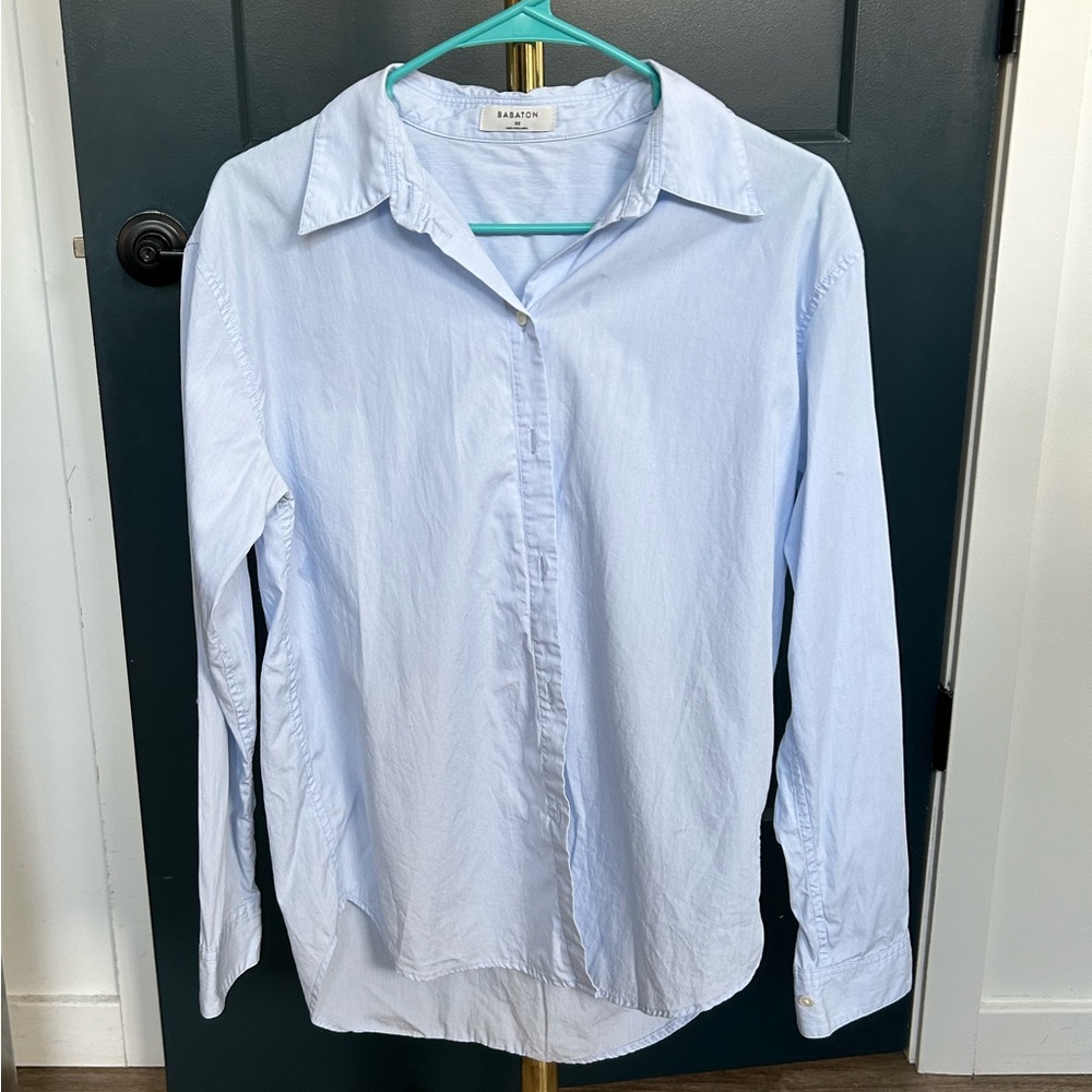 Aritzia Babaton New Essential Classic Poplin Shirt